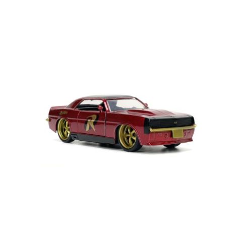 Jada Batman Set Figurina Robin Si Masinuta Metalica Chevrolet Camaro 1967 Scara 1:32 - imagine 7